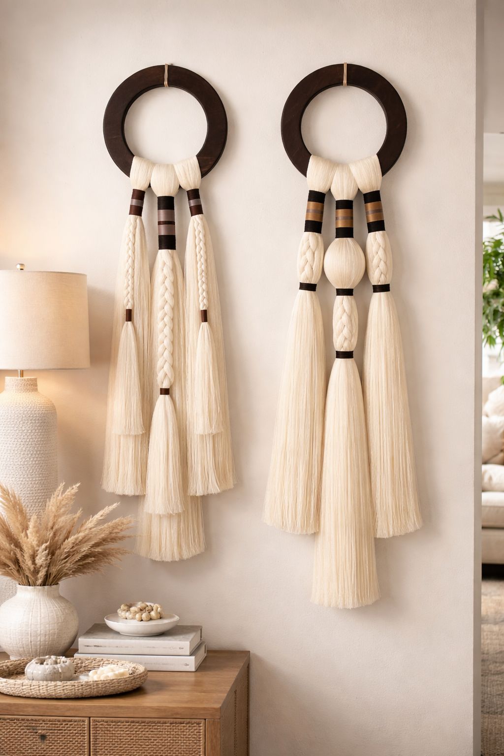 "Three Marys" Macrame Wall Hanging
